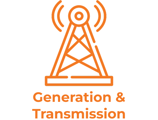 Generation and transmission icon