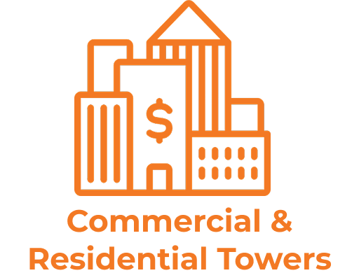 Commercial & Residential towers icon