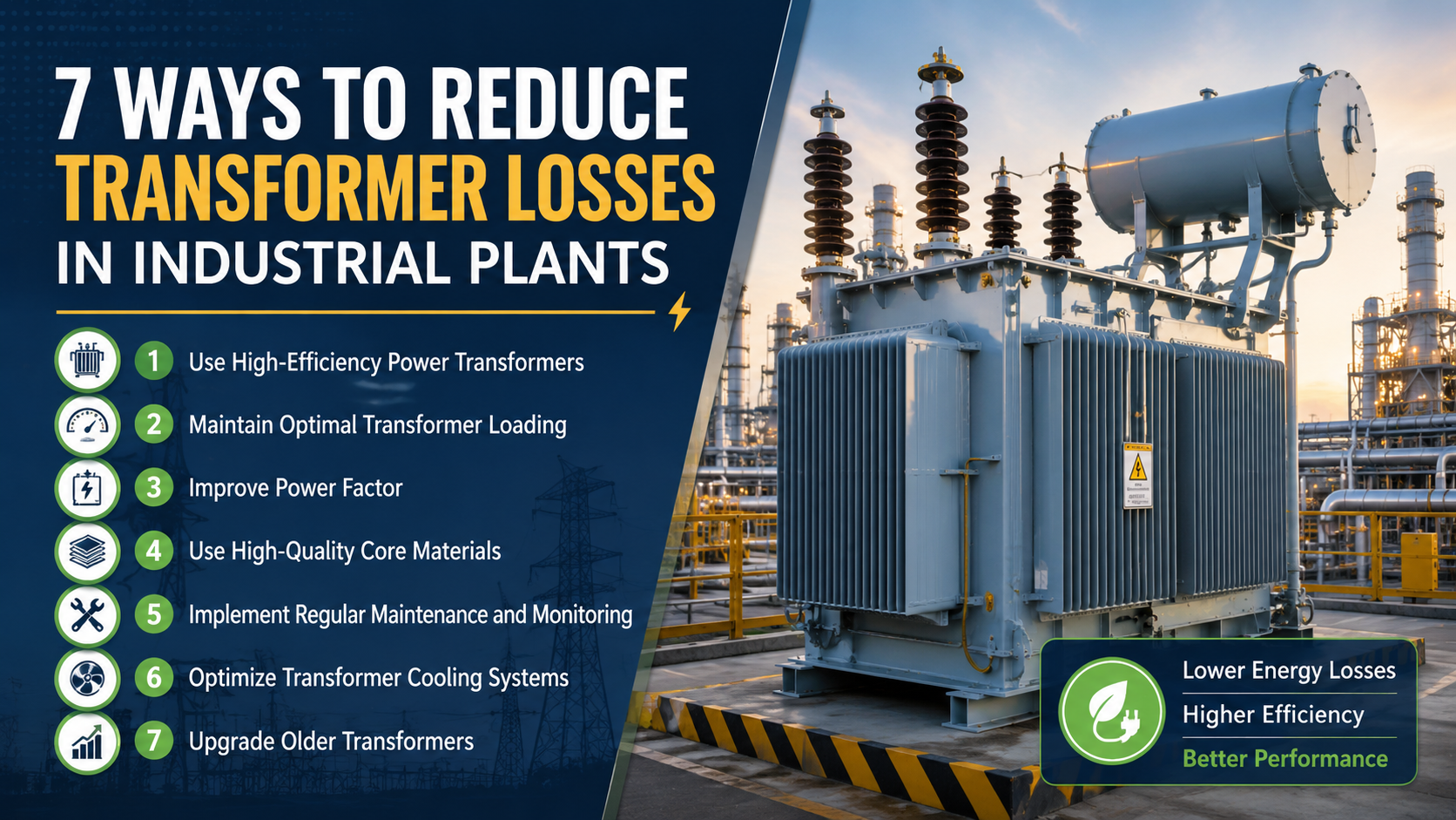 7 Ways to reduce transformers losses